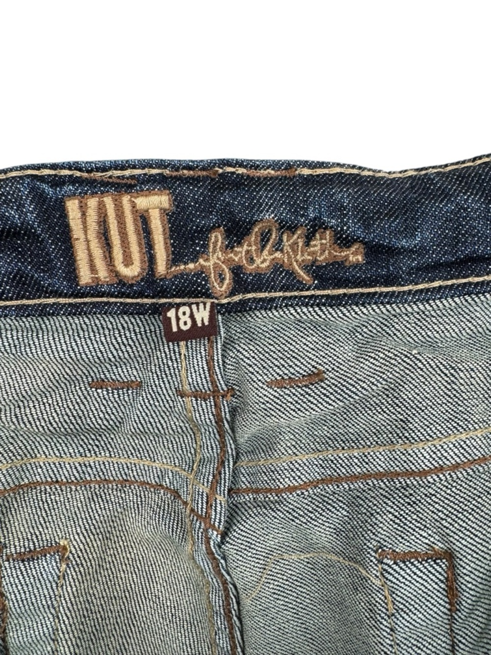 Kut From the Kloth Midrise Rolled up Ankle Jeans 18W - Picture 5 of 7